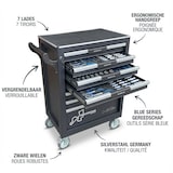 thumbnail of Silverstahl 266-delige Stevige Gereedschapswagen met 7 Laden met Gereedschap – Afsluitbaar –  Werkplaatswagen