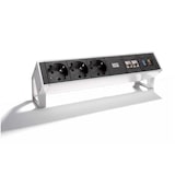 thumbnail of Bachmann DESK 2 3x Steckdose 2x CAT6 1x USB 1x HDMI Inox (902.502)