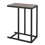 thumbnail of COSTWAY Bijzettafel C-vorm, banktafel met metalen frame, salontafel, laptoptabel, 45,5 x 25,5 x 64 cm (grijs)