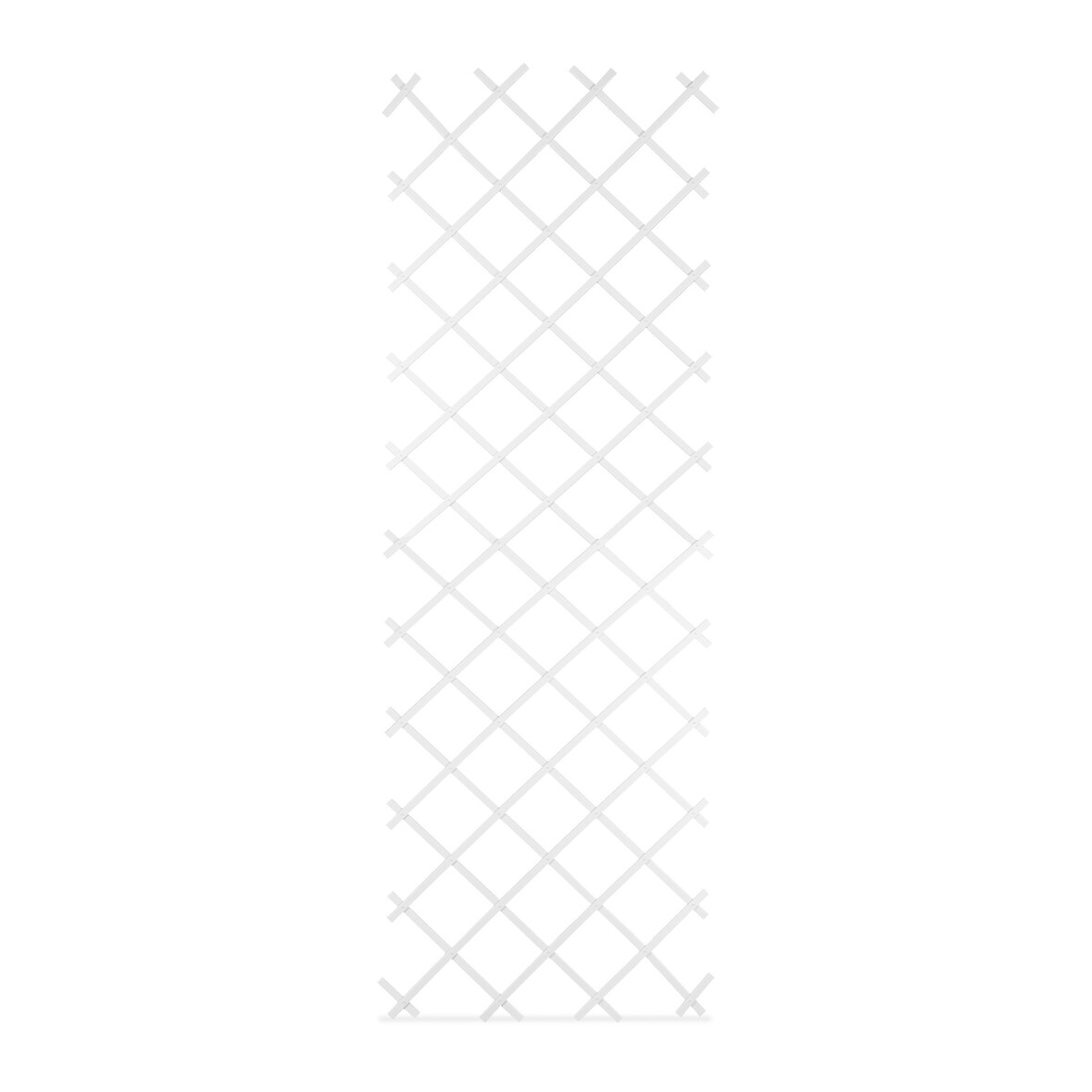 Relaxdays Rankgitter, 3er Set, ausziehbar, Rankhilfe Kletterpflanzen, Garten, Balkon, Terrasse, 250 cm, Kunststoff, weiß