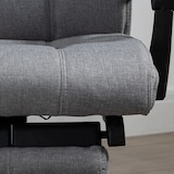 thumbnail of Bürostuhl mit Massagefunktion 76x66x120 cm höhenverstellbar mit 155 Grad Neigung Fußstütze Lendenheizung Fernbedienung Grau