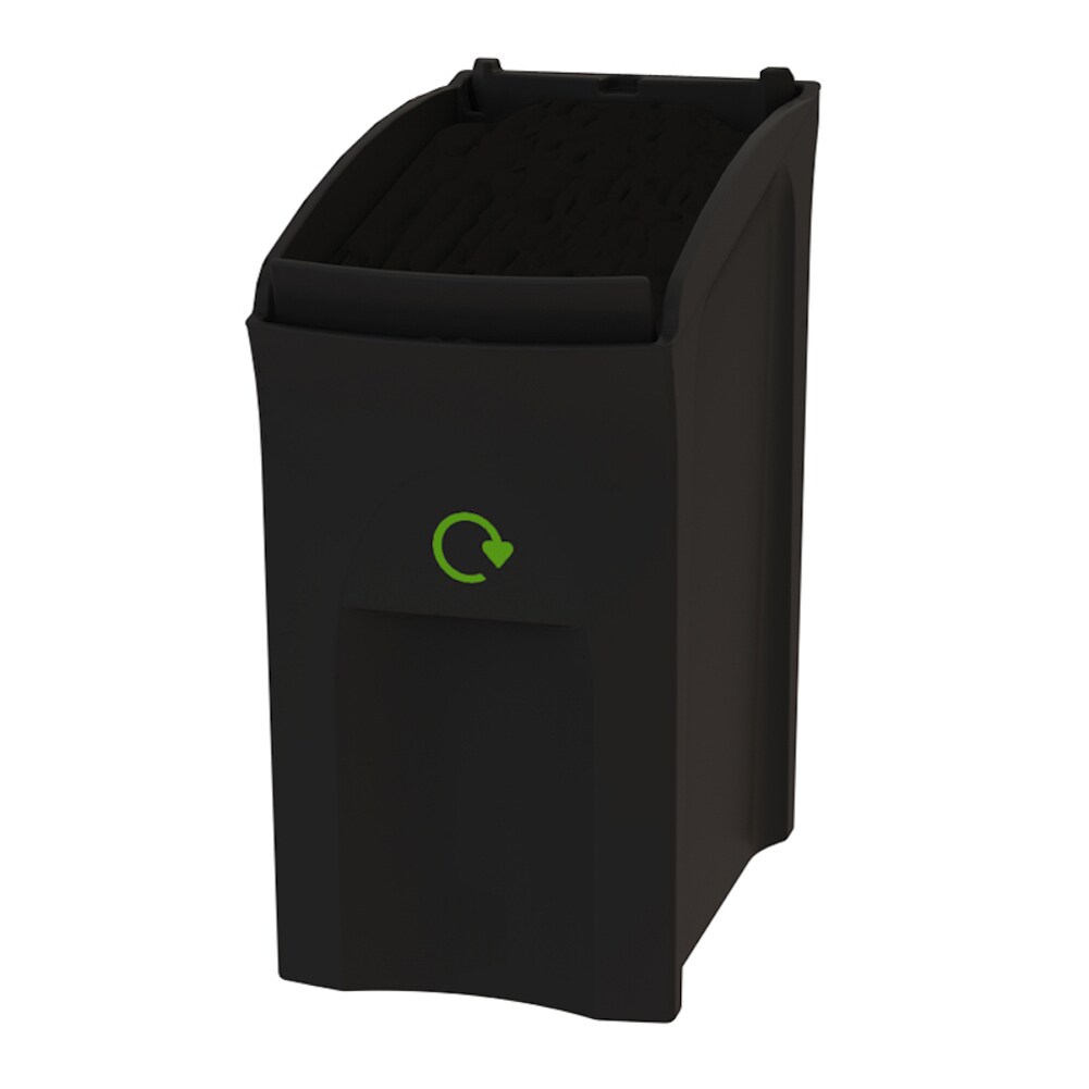 PROREGAL Wertstoffsammler Envirobin | 55 Liter, HxBxT 61,5x30,5x54cm | Polyetylen | Schwarz