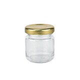 thumbnail of 28er Set Sturzglas 53 ml To 43 goldener Deckel incl. Diamant Gelierzauber Rezeptheft