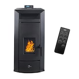 thumbnail of Poêle à granulés hydraulique Etanche Kleona 22,7 kW Bordeaux Sannover