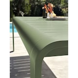 thumbnail of Table de jardin fixe en aluminium coloris vert olive (220X100 cm) - HANOI