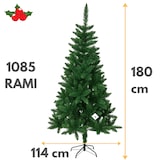 thumbnail of Weihnachtsbaum 180 cm 1085 Zweige Dichter Sockel Ø 114 cm Metall - Grün