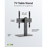 thumbnail of Goobay 58524 TV-Standfuß Basic Fix für Fernseher und Monitore zwischen 32 und 55 Zoll (81-140 cm), schwenkbar