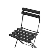 thumbnail of METRO PROFESSIONAL Bistroset klappbar Trigo, 3-tlg., Stahl, 1 Esstisch, 2 Stühle, dunkelgrau