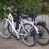 thumbnail of Fahrradanlehnbügel 115 x 76 cm Flachstahl 13 mm Anthrazit Einbetonieren Fahrradständer Parker Typ U