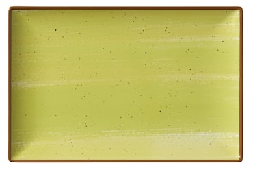 METRO Professional Plato llano Madleen, cerámica de gres, 30 x 20 cm, verde, 6 unidades