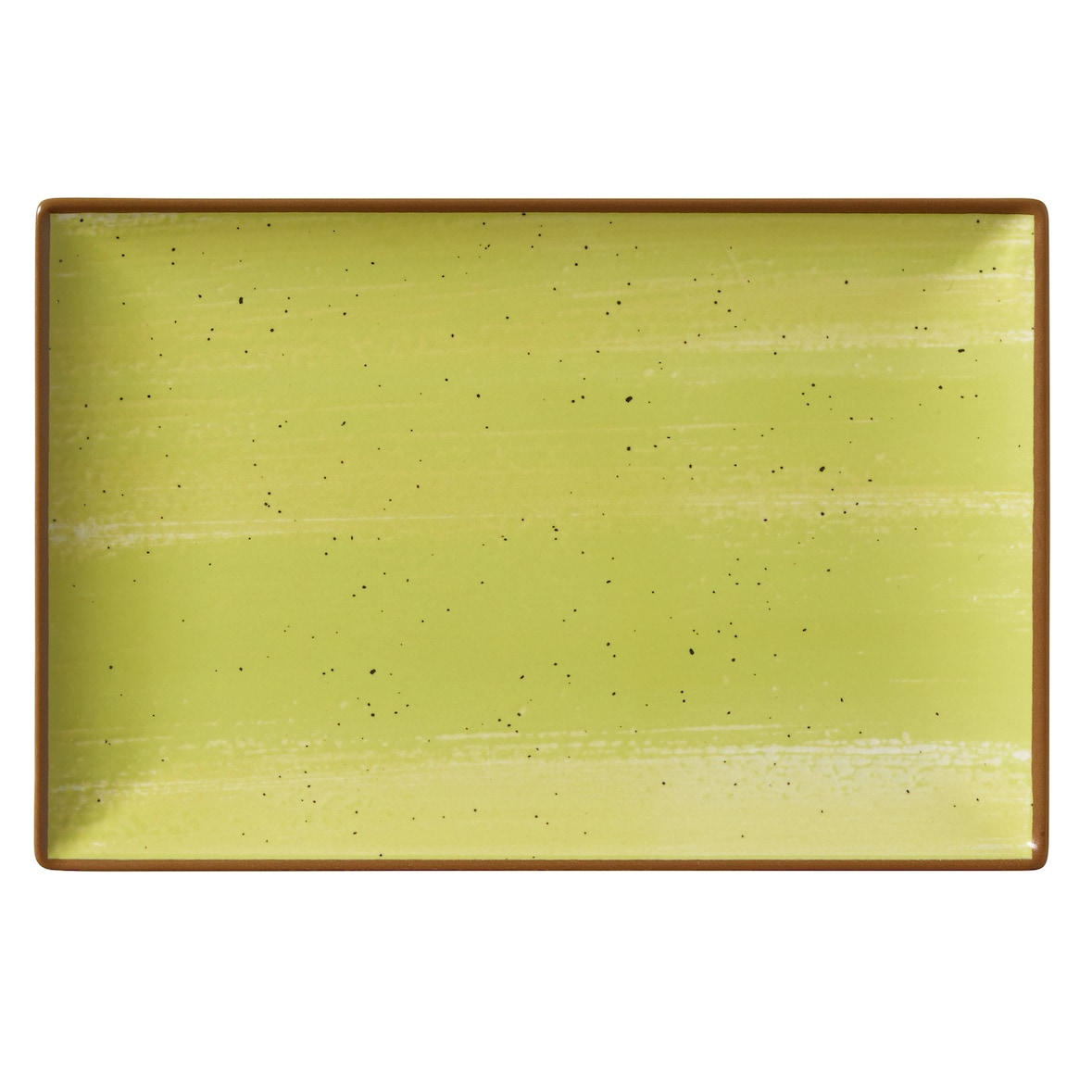 METRO Professional Prato raso Madleen, grés, 30 x 20 cm, verde, 6 unidades