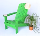 thumbnail of DanDiBo Strandstuhl Holz Grün Gartenstuhl klappbar Adirondack Deckchair