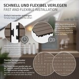 thumbnail of ECD Germany – WPC Terrassenfliesen – 60x30 cm Dunkelbraun 3m² | geriffelt, Holzoptik, Klicksystem mit Drainage