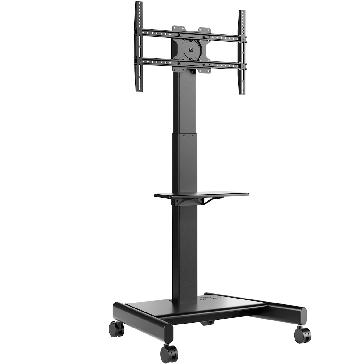ONKRON TV Ständer rollbar für 43 - 75 Zoll Fernseher, max Belastung 70 kg TS1552E-B