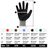thumbnail of vidaXL Werkhandschoenen 24 pcs Grijs en zwart 11 / XXL Polyester