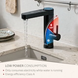 thumbnail of Grifo Calentador Agua Eléctrico Instantáneo de Mesa Bajo Consumo, Acero Inox, Display, Camping, Briebe,  IH1206, Negro