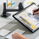 thumbnail of ONKRON Monitorhalterung Tisch für 17-38 Zoll, bis 11 kg, höhenverstellbar, VESA 75x75 & 100x100, schwenkbar, neigbar, drehbar, Schwarz MS75-B