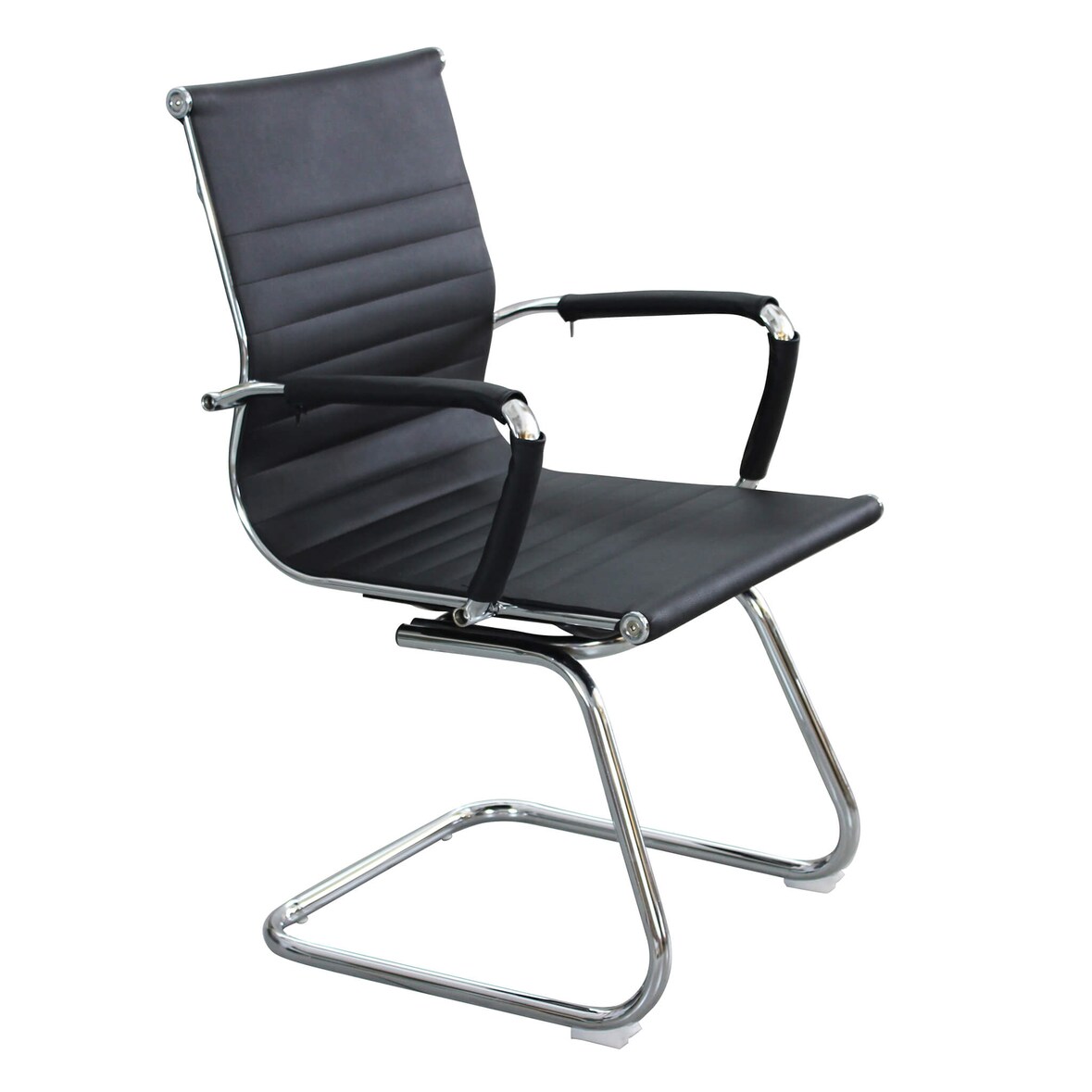 BS COM Sedia da Ufficio in Poliuretano cm 60x60x95 60x60x95 cm Nero