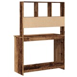 thumbnail of vidaXL Schreibtisch mit Regal Altholz-Optik 102x45x148cm Holzwerkstoff