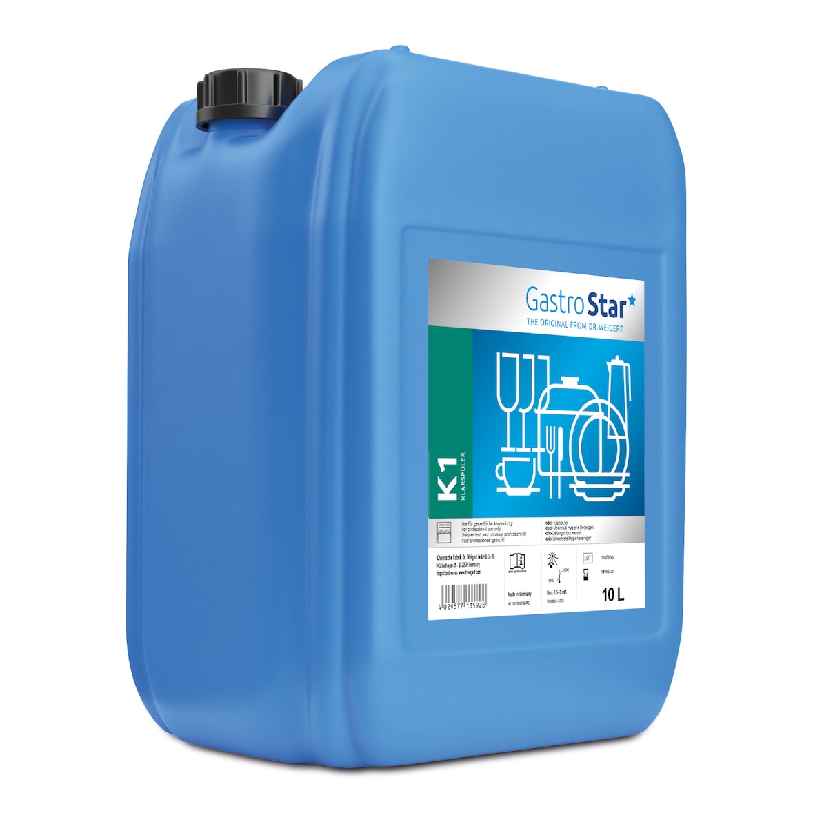 Dr. Weigert Gastro Star K1 Klarspüler Universall, 10 L