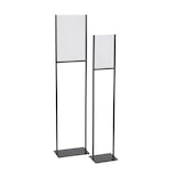 thumbnail of Europel Porte-affiche en métal noir avec panneau acrylique A4