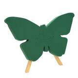 thumbnail of Nass Steckschaum Schmetterling 50x20x6cm mit Holzständer H.37cm Frischblumen Blumen Steckmasse Steckschwamm Blumensteckschaum Floristikbedarf Grün