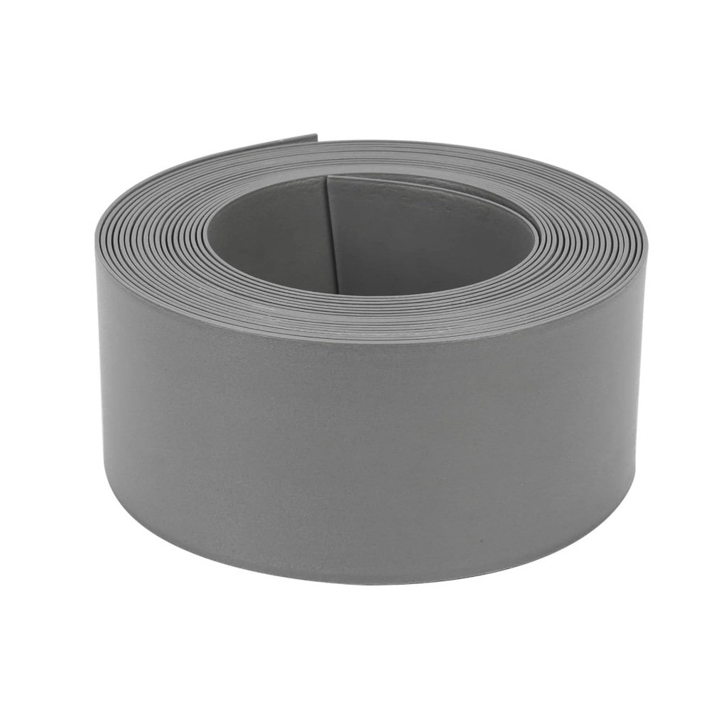 D-WORK - Bordure De Jardin Flexible Gris Anthracite 10m x 15cm - PE Résistant 3mm Anti UV - Séparation Allée, Pelouse, Massif Et Jardin Extérieur