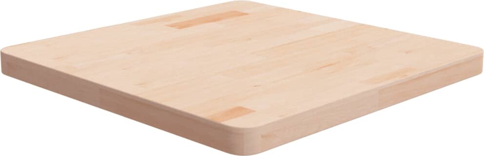 vidaXL Tischplatte Quadratisch 60x60x4 cm Eichenholz Unbehandelt