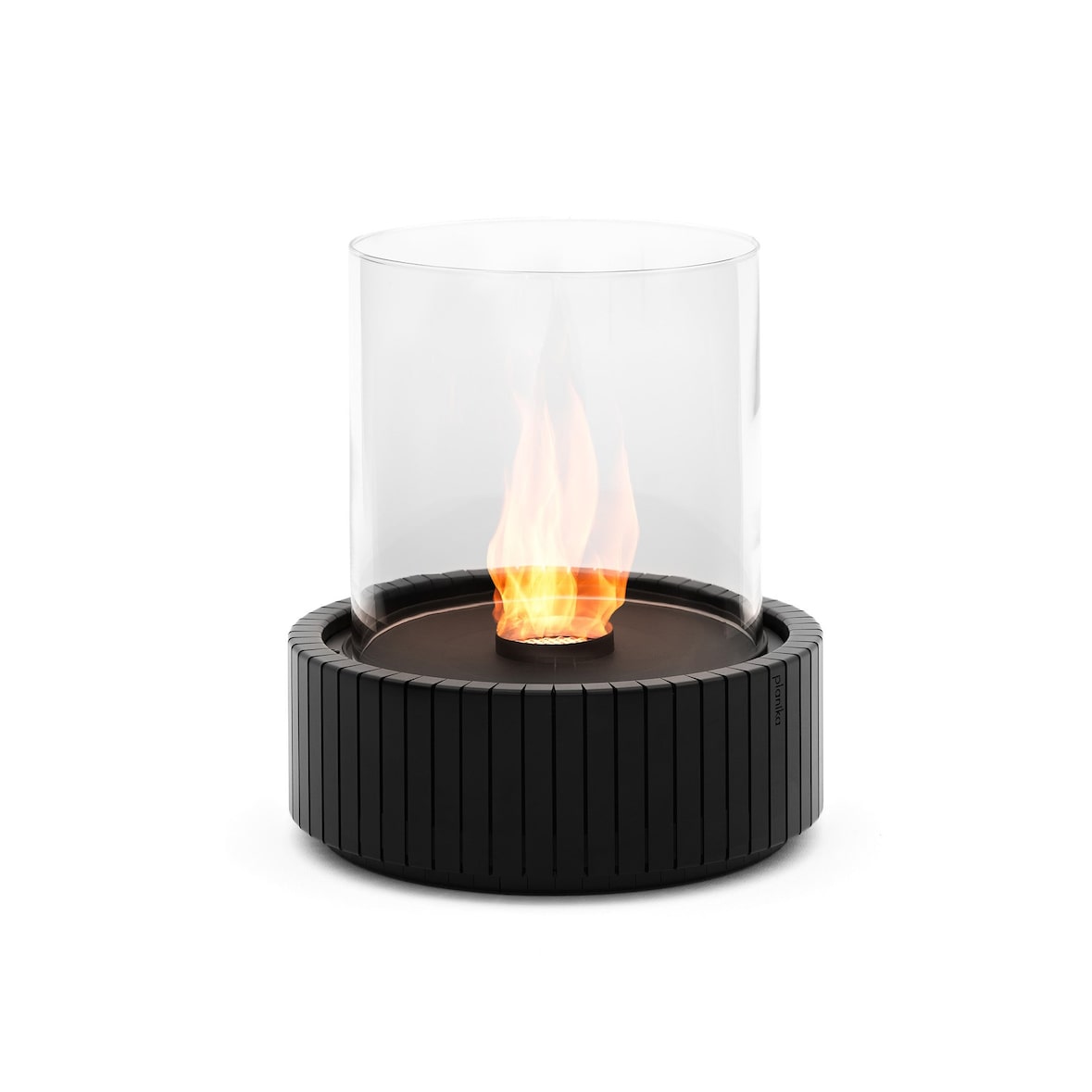 MF - Chimenea bioetanol de sobremesa portátil Lotus 2,5 kW con vidrio protector