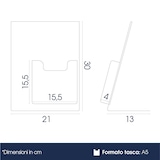 thumbnail of Danieli - Espositore A4 Con Tasca Portadepliant A5 da Scrivania In Acrilico Trasparente