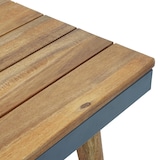 thumbnail of Garten-Garnitur HWC-E97, Garnitur Sitzgruppe Lounge-Set Sofa, Akazie Holz MVG-zertifiziert, grau