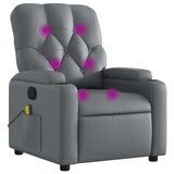 thumbnail of vidaXL Massagesessel Grau Kunstleder