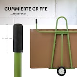 thumbnail of Plattenwagen Stahl Tragkraft 300 kg gummierte Auflage Vollgummiräder Plattentransportwagen in Grün