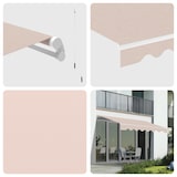 thumbnail of Wasabi - Toldo Exterior Enrollable 3x2,5 Arena - Lona Poliéster – Estructura Aluminio Inclinación Regulable
