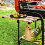 thumbnail of Outsunny Barbecue a Carbone con 3 Ripiani, Ruote e Coperchio Rosso