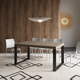 thumbnail of Tecno Premium 160/264x90 cm ausziehbarer Tisch mit taubengrauen und anthrazitfarbenen Beinen