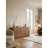 thumbnail of Sideboard Akazien-Massivholz, Natur-Baumkante, Landhaus-Stil. 160x43x75 cm | Kadima Design