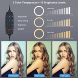 thumbnail of Ring Light USB 3 Modes LED Pour Photo Vidéo Avec Trépied Portable YONIS