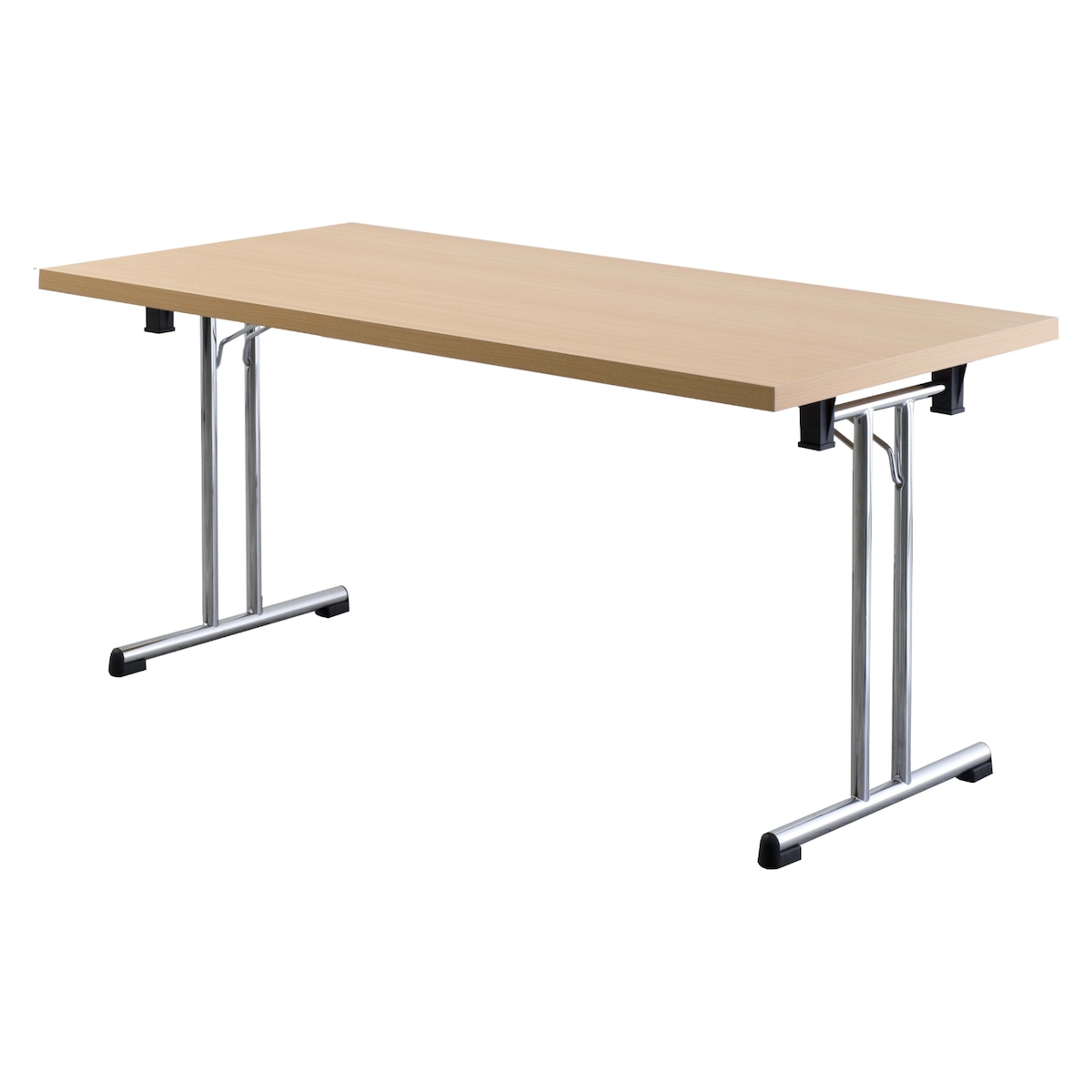 bümö Klapptisch Buche 160 x 80 cm klappbar & stapelbar, klappbarer Schreibtisch, Klappschreibtisch, Tisch klappbar, Klappbarer Tisch, Klapptisch