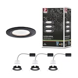 thumbnail of Paulmann LED Einbauleuchte Nova Coin Basisset starr IP44 rund 78mm  Coin 3x6W 3x470lm 230V  2700K Schwarz matt 94473
