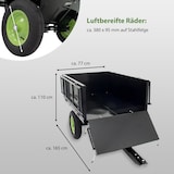 thumbnail of Rasentraktor Anhänger Kippanhänger 300 kg kippbar mit Kupplung