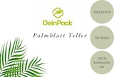 thumbnail of Deinpack 50 Palmblatt Teller eckig 16x13x3cm