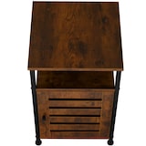 thumbnail of tectake Mueble auxiliar Cork 40,5x40,5x60,5cm  Madera Industrial Oscura, Rústica