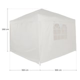 thumbnail of SVITA PAGO Gartenpavillon Partyzelt Pavillon faltbar Pop-Up Gartenzelt mit Fenster Beige