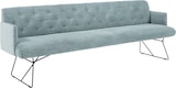 thumbnail of KAWOLA Esszimmerbank CHARME Cord hellblau 246cm