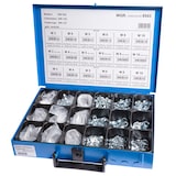 thumbnail of Sortiment Muttern Unterlegscheiben Sprengringe 1425 Teile DIN 125 / 127 / 934