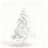 thumbnail of Weißer Weihnachtsbaum 120 cm künstlicher Tannenbaum 300 Zweigen