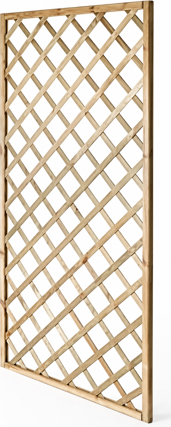 Pannello Grigliato In Legno Di Pino Impregnato Per Giardino Balcone E Terrazza Supporto Decorazione Per Piante Rampicanti Privacy Outdoor 90 x 180 Cm