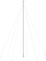 Ein Baumständer mit Stern und Schnüren.