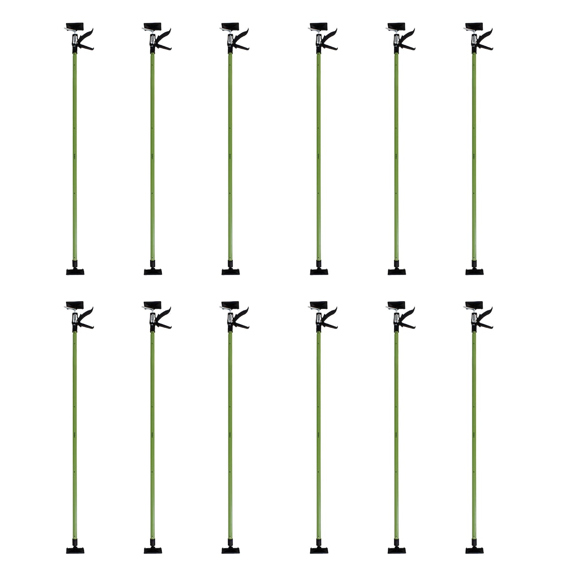12 x Einhandstütze Montagestütze Deckenstütze Teleskopstütze bis 290cm